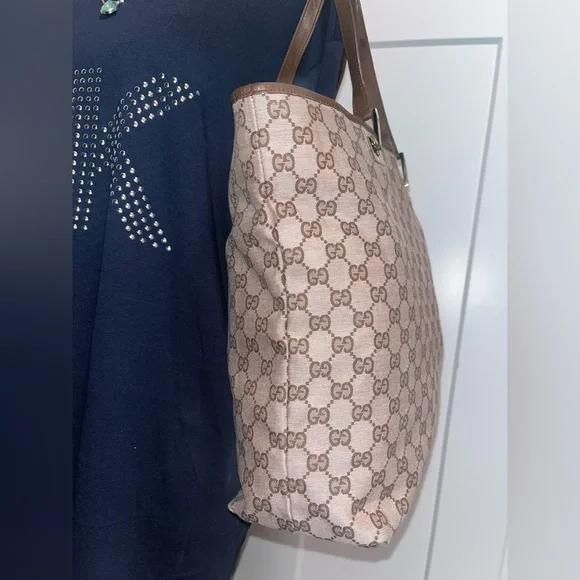 Gucci Canvas/Nylon Lining Tote - Picture 2 of 11